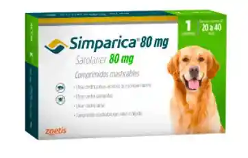 Simparica Antipulgas para Perro de 20 a 40kg