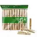 ganchos de ropa pinzAs en madera bambu clips tendedero x20 unds