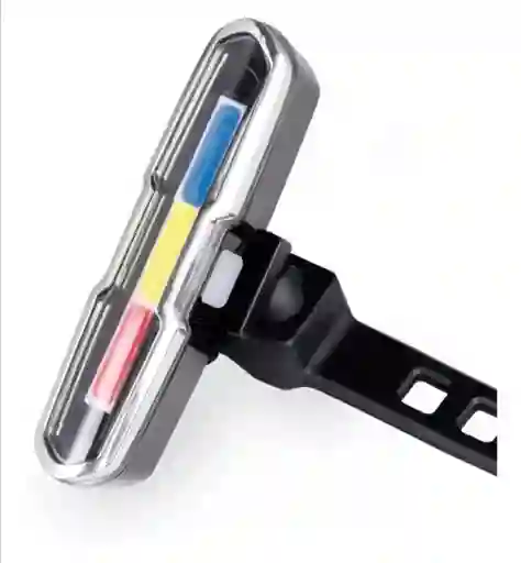 Lámpara Trasera Para Bicicleta 3 Colores Policía USB