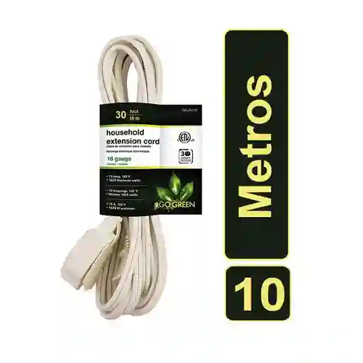 Extensión Eléctrica 10 Metros 30 Ft