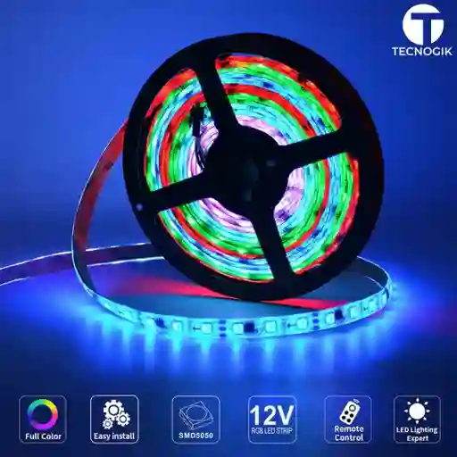 CINTAD LED CON CONTROL RGB 5 METROS