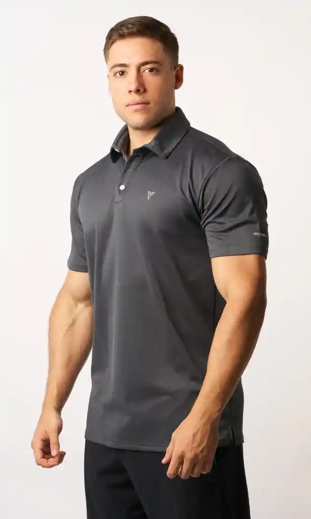 Camisa Polo Gris TALLA M