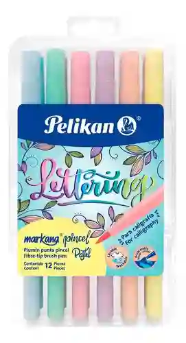 Pelikan Marcador Punta Pincel X 12