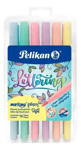 Pelikan Marcador Punta Pincel X 12