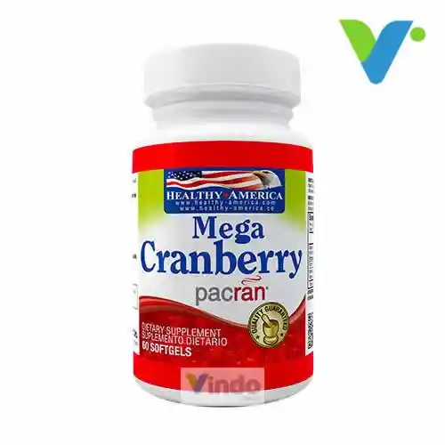 Mega Cranberry Arándanos 60 Cápsulas Healthy America