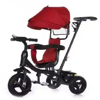 Triciclo Paseador Con Guía Bebe Niño Niña Infantil Paseador ROJO 6041