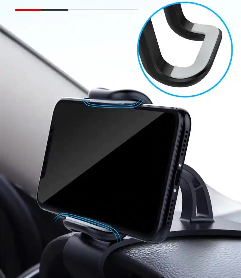 Soporte Porta Celular Carro Clip Tablero Ajustable 360°