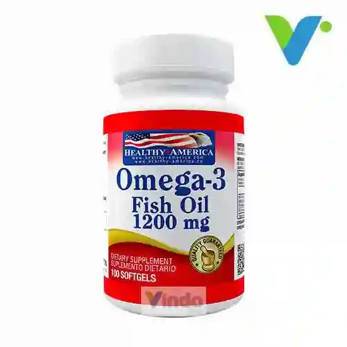 omega 3 fish oil epa dha 1200mg 100 softgels HEALTHY AMERICA