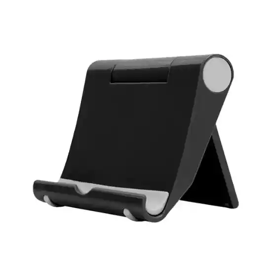 Soporte Base Celular Tablet Escritorio Ajustable Un Eje V2 Negro