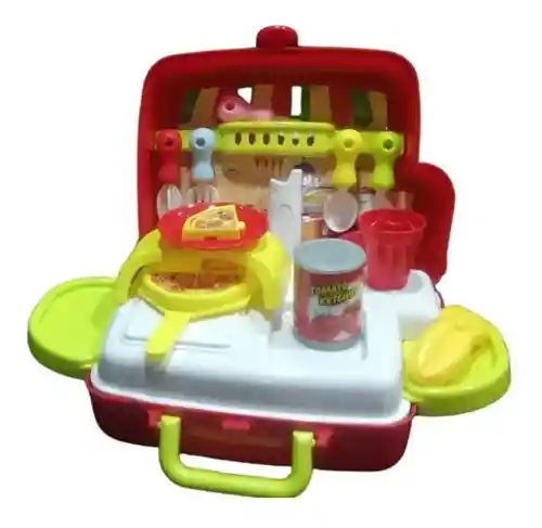 Lonchera Set Pizzeria Cocina Juguete Niño Regalo