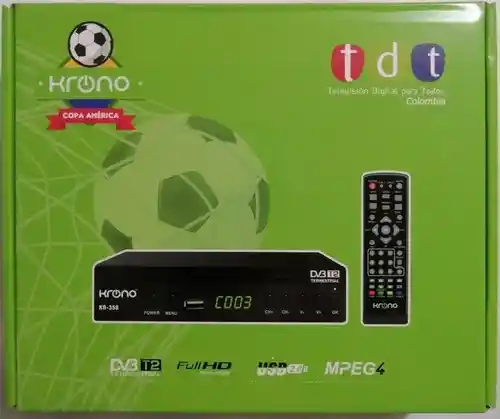Tdt Decodificador Krono Receptor Tv Digital Dvb Hdmi Antena
