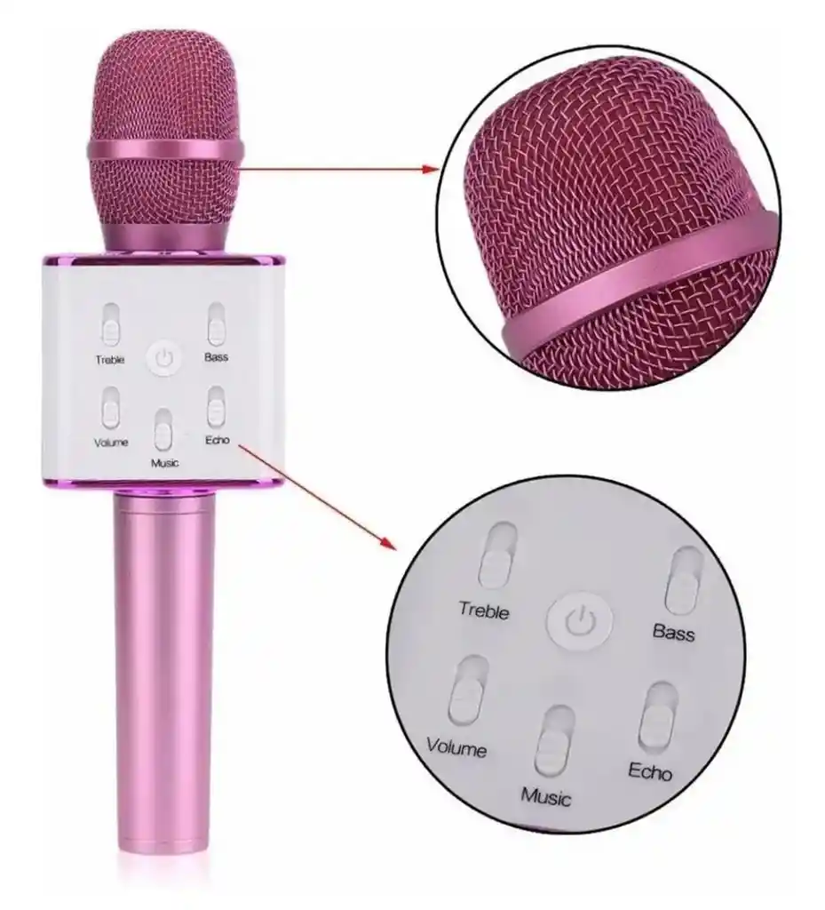 Micrófono Karaoke Q7 - Bluetooth Parlante Portatil