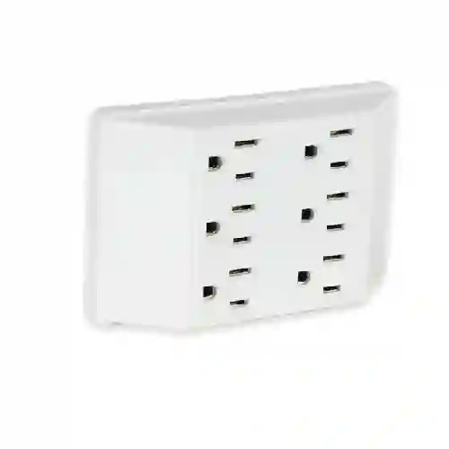 Multitoma Regleta Extensión Electrica 6 Tomas De Pared
