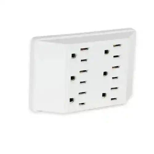 Multitoma Regleta Extensión Electrica 6 Tomas De Pared