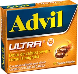Advil Ultra Ibuprofeno 200mg+cafeina 65mg X1 Capsula Liquida Pfizer