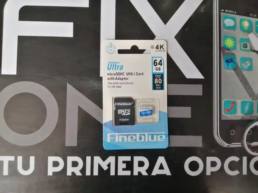 MEMORIA SD 64 GB FINE BLUE 