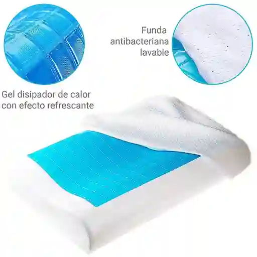 Almohada Ortopedica Indeformable Sistema De Gel Cool