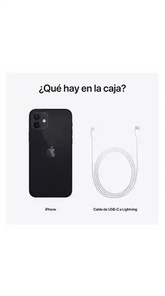  Apple Celular iPhone 12 64 Gb Negro 