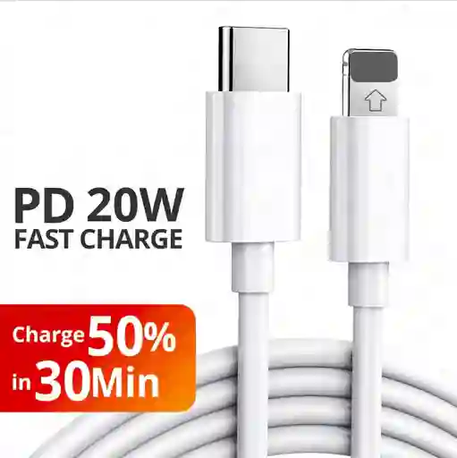 Cable Para Iphone Tipo C Ipad Lightning Certificado 1 Año Garantía