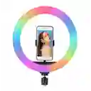 ARO DE LUZ RGB LED MULTICOLOR 26 CM FOTOGRAFÍA SELFIE