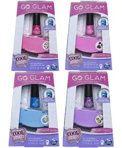 Go Glam Repuesto Estampado Uñas Mini Con Esmalte X 1 Spin Ma repuesto