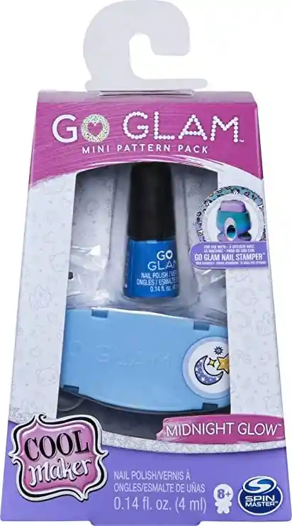 Go Glam Repuesto Estampado Uñas Mini Con Esmalte X 1 Spin Ma repuesto