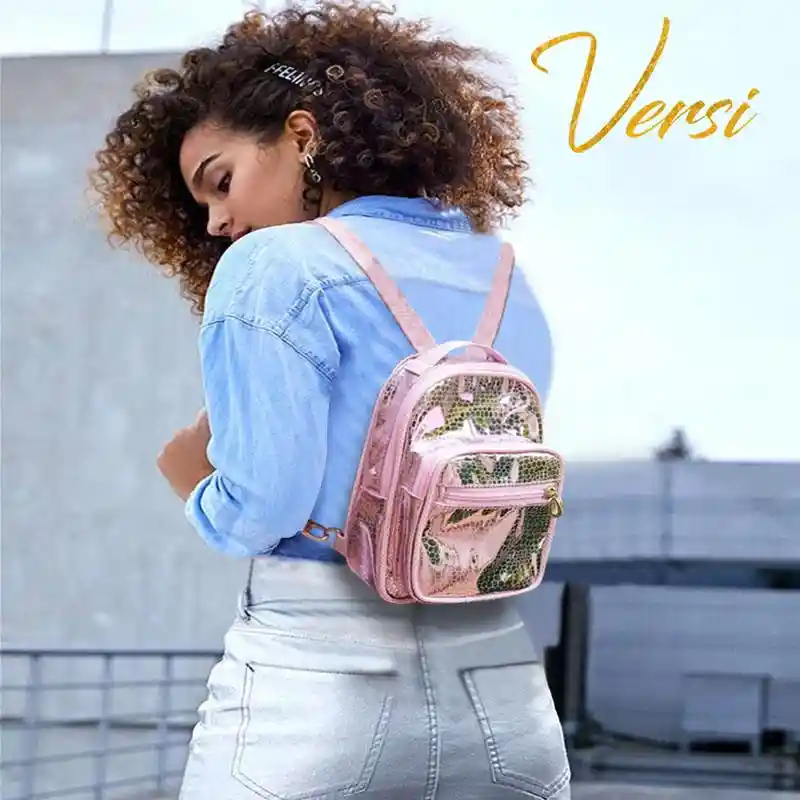 Morral Versi Rio Diseño Bolso Rosado Lizo Femenino Moda