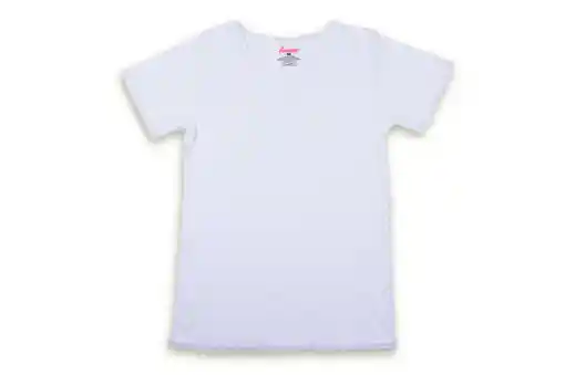 Combo X3 Camiseta Mujer Encaje Manga Corta Blanca Talla S 