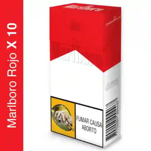 Marlboro Rojo Media Cajetilla