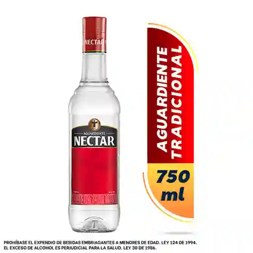 Nectar Aguardiente Rojo Botella 750Ml