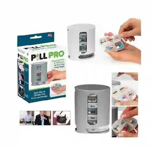 Pastillero Semanal Organizador De Pastillas Pill Pro 7 Dias