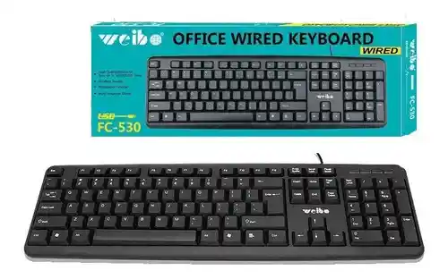 Teclado Alámbrico Usb Para Pc Fc-530 Con Cable