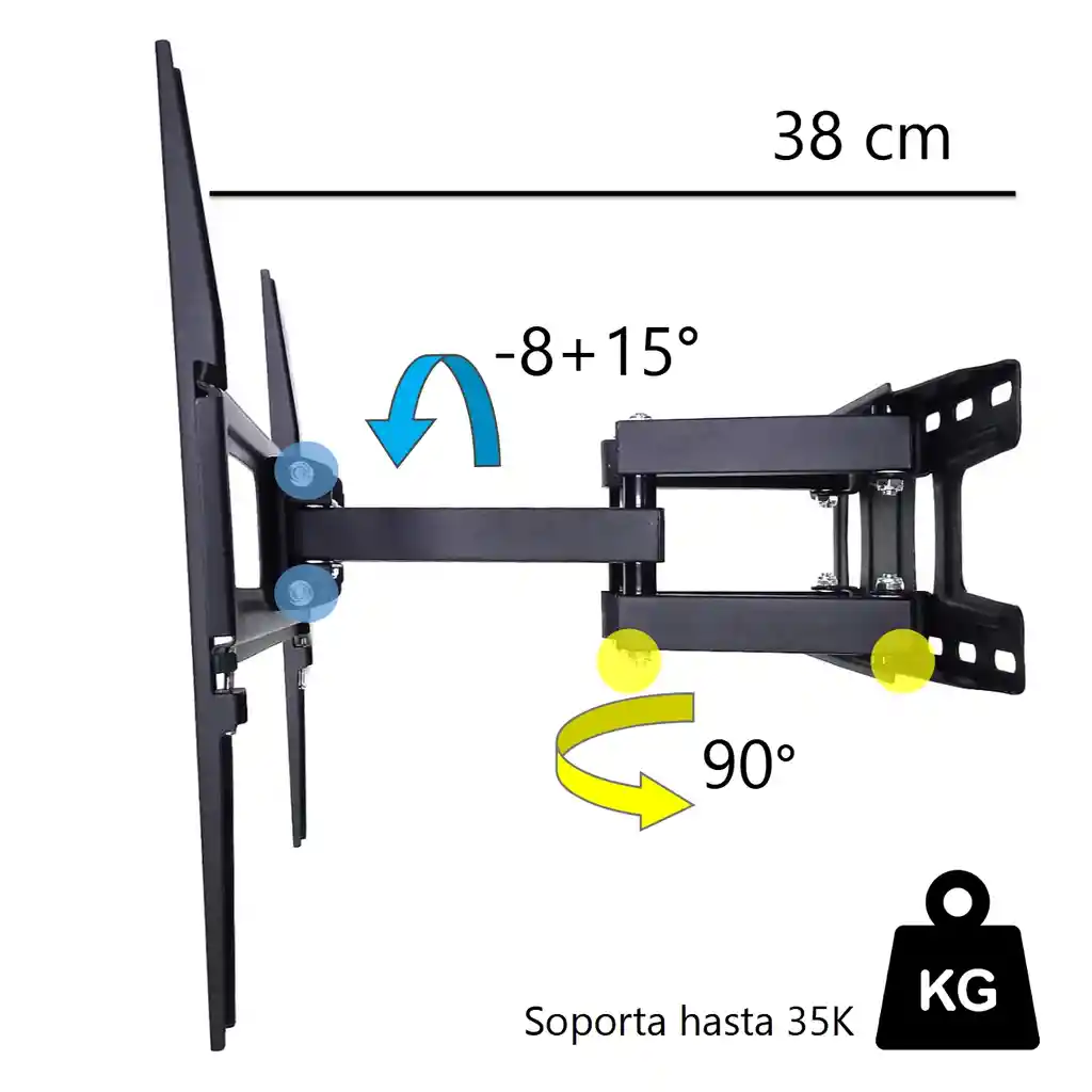 Soporte Para Tv Samsung Lg Sony Tv 42 43 49 50 55 58 60 65"