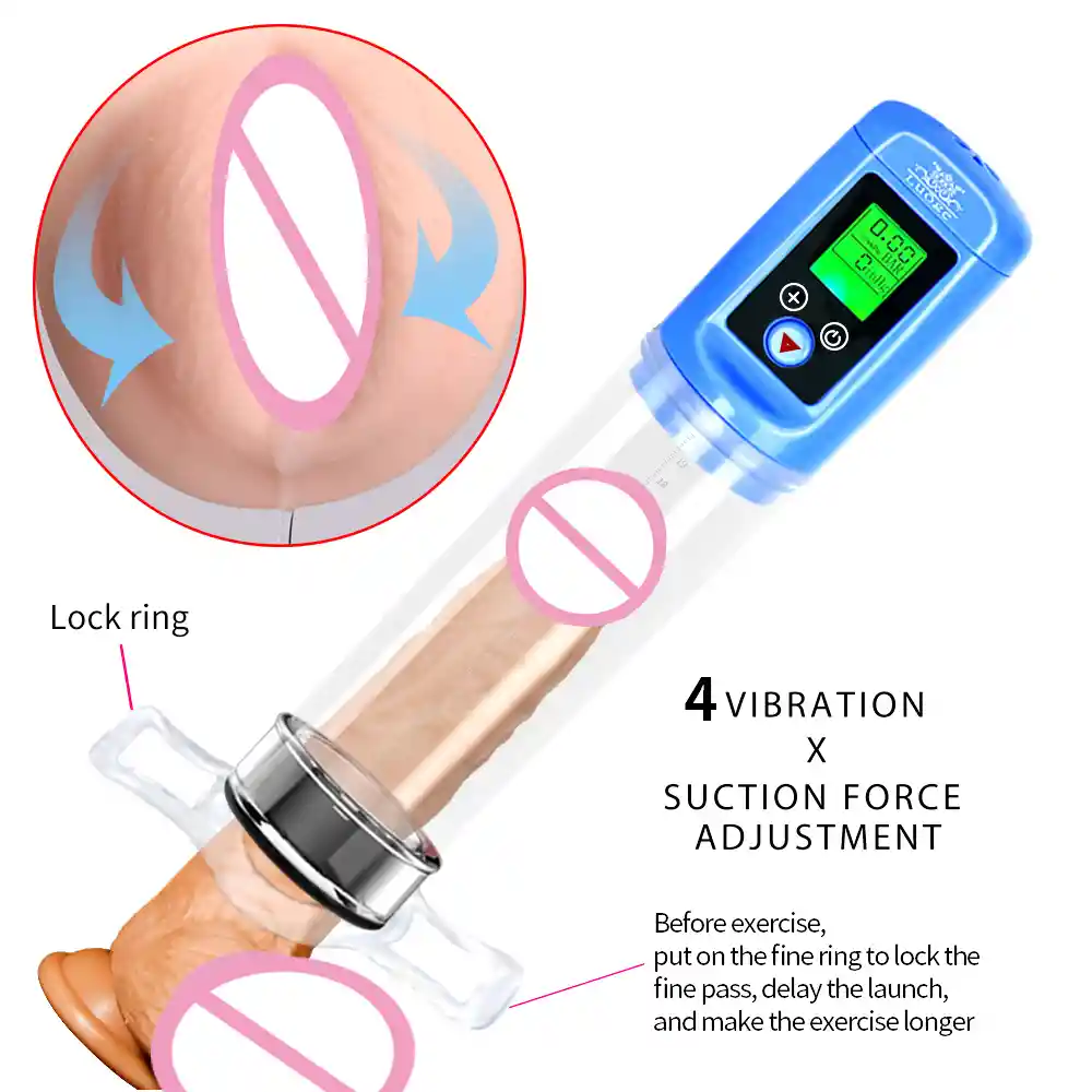 Bomba eléctrica masturbador masculino, bomba vacío pene