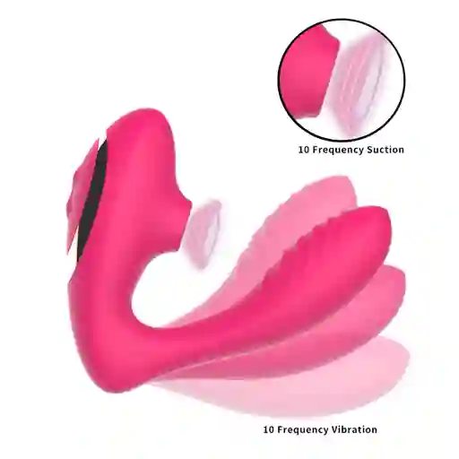 Vibrador y succionador doble unisex USB