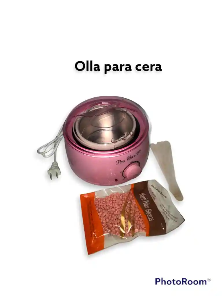 Olla Para Cera Depilatoria + Cera Y Palillos