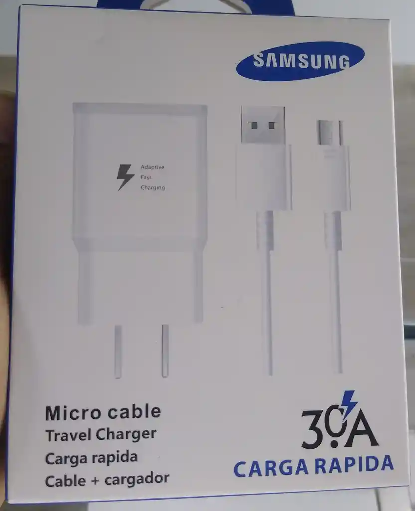 Samsung Cargador Carga Rapidatipo A, Con Entrada V8