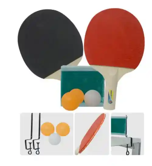 Kit Raqueta Ping Pong + 3 Bolas