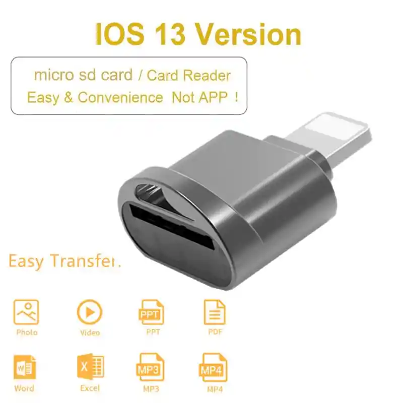 Adaptador Lightning A Microsd iPhone iPad Flash Drive Tf