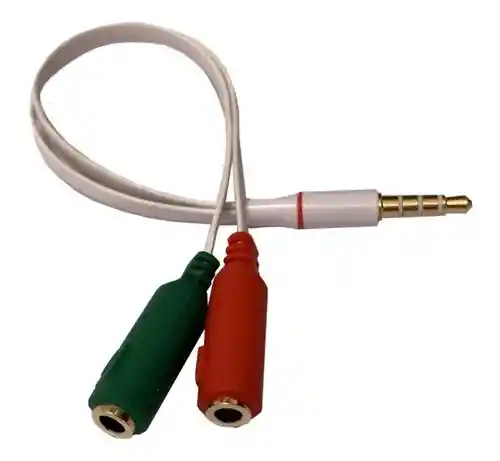 Convertidor Audio-micrófono 2 A 1 De 3.5 Mm