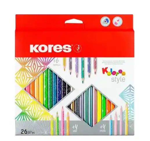 Kores Colores Style Caja Por 26