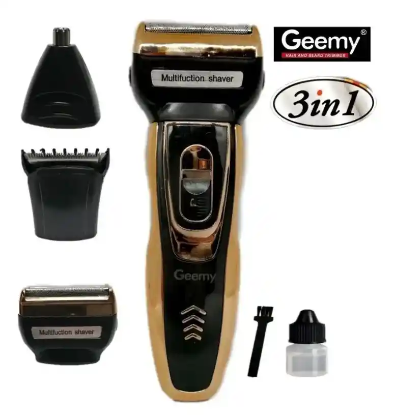 GEEMY  Maquina Afeitar Electrica Recargable 3 En 1 Gm595