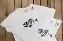 Camiseta FishSkeleton Gris - Cuello V