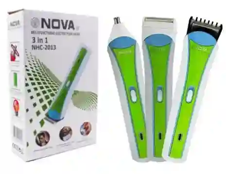 Maquina Patillera Afeitadora Nova 3 En 1 Recargable Nueva