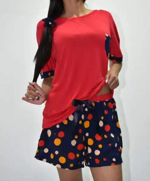 Pijama Mujer Penelope Talla S Rojo