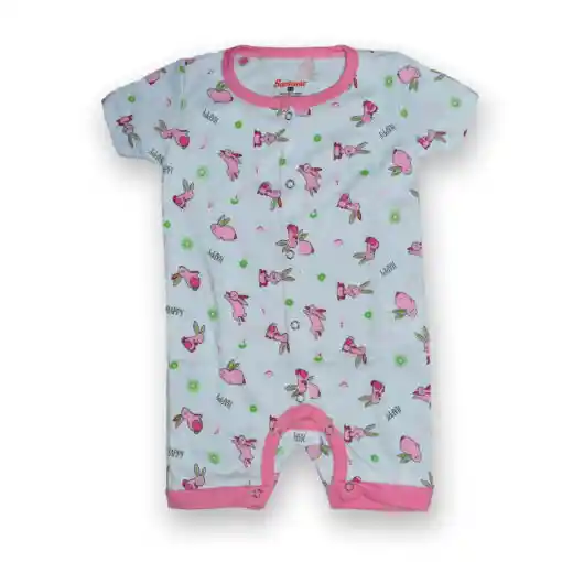 Pijama Bebé Marinero Silvestre Estampado Niña Talla 0 - 6 Meses