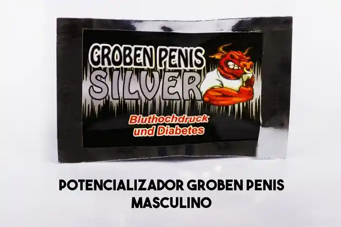 Groben Silver Negra Potencializador Hombre