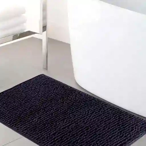 Tapete Salida De Ducha Basic Coral Antideslizante 40x60 Cm Azul Oscuro