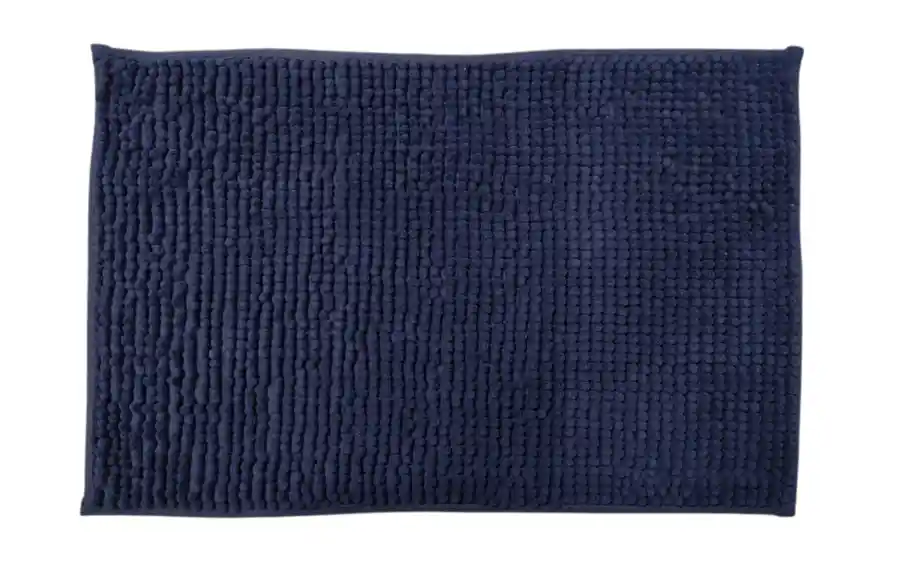 Tapete Salida De Ducha Basic Coral Antideslizante 40x60 Cm Azul Oscuro