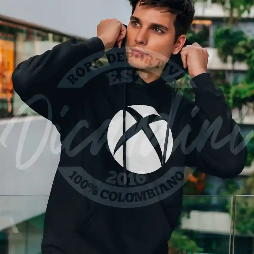 Buzo Hoodie Negro XBOX